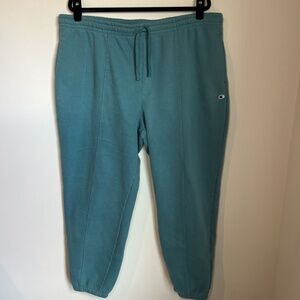 Champion Womens Pintuck Fleece Brushed Jogger Sweatpants Aqua Tonic Size XXL 2XL